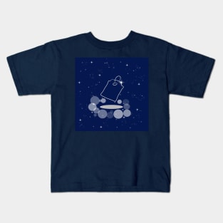 tag, label, sale, shop, space, shine, stars, galaxy, night, modern Kids T-Shirt